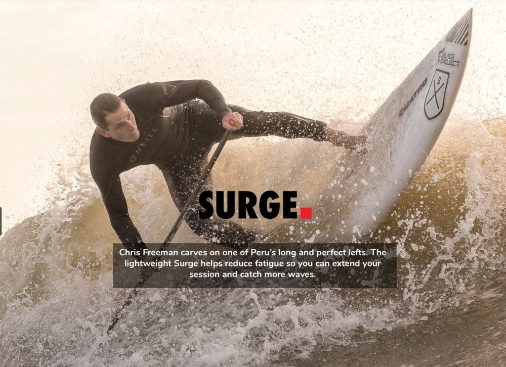 Black Project Surge Surf Paddle – Mike's Paddle