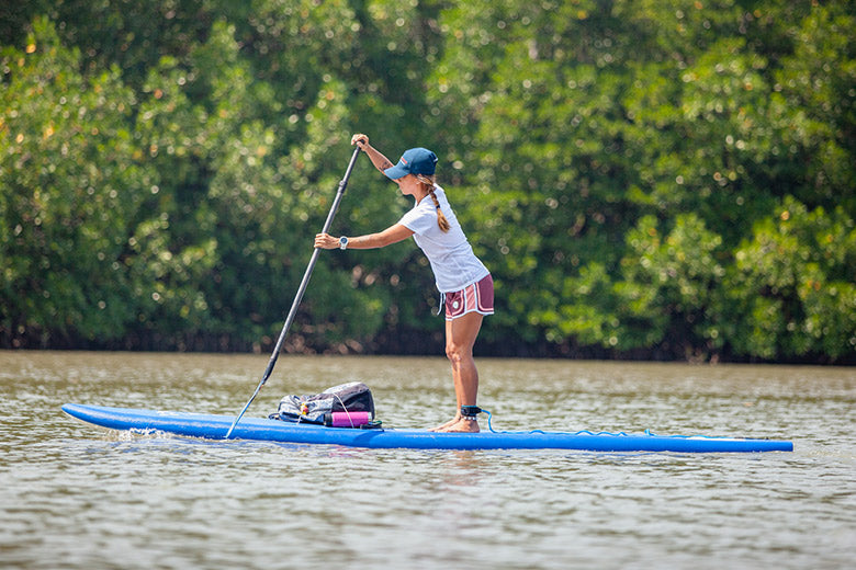 paddler on starboard generation SUP paddle board