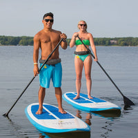 Paddle boarders Wearing Onyx PFD's