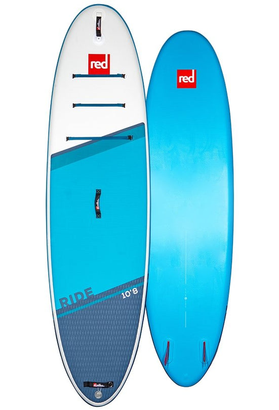 red paddle co ride 10'8 blue inflatable SUP paddle board