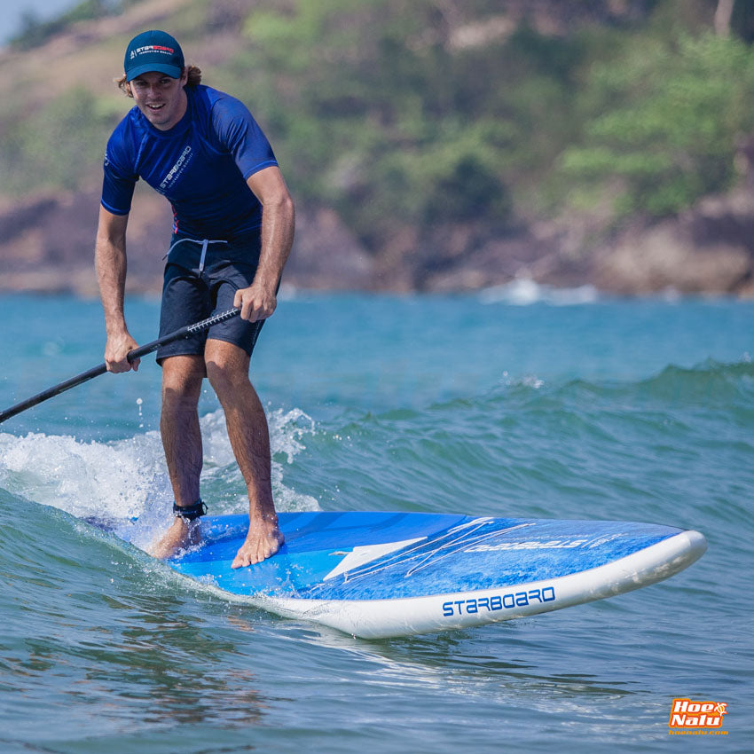 paddler on starboard generation SUP paddle board