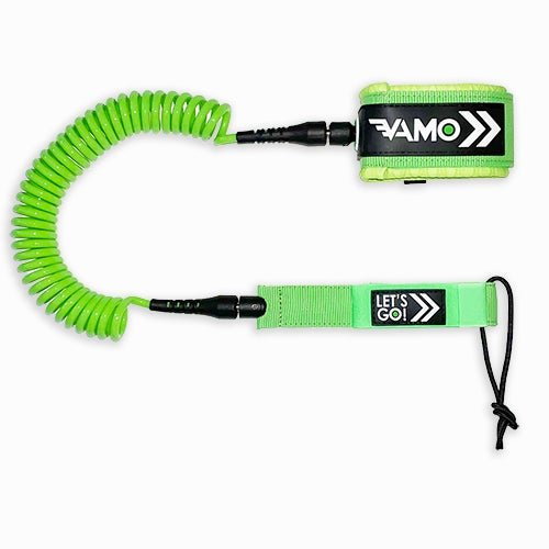 Vamo Coiled SUP Leash Green