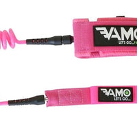 Vamo Coiled SUP Leash - Pink